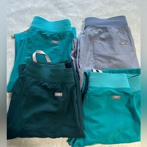 Figs Scrub Pants Women's XS RN Tech Collection Lot of 4